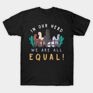 Alpaca Herd Anti-Racism T-Shirt